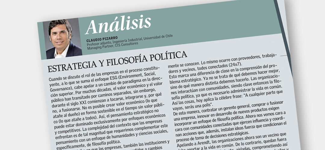 Estrategia y Filosofía Política