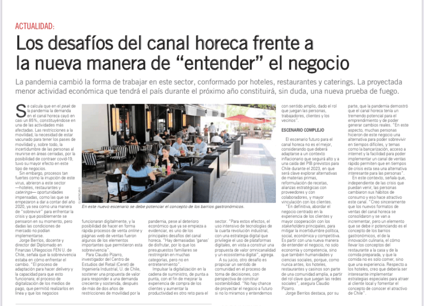 Los desafíos del canal horeca para 2023